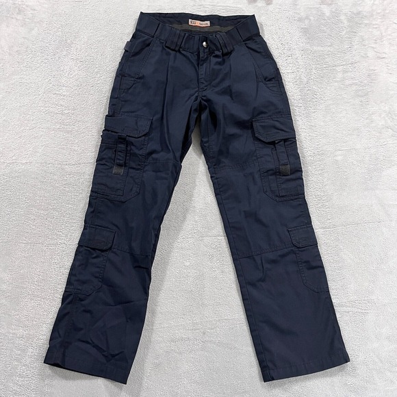 5.11 Tactical Cargo Pants Women's‎ 8 Navy Blue Ripstop Tactile